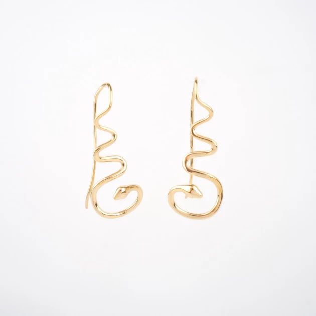 Jakarta gold earrings -...
