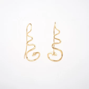 Jakarta gold earrings - Anartxy