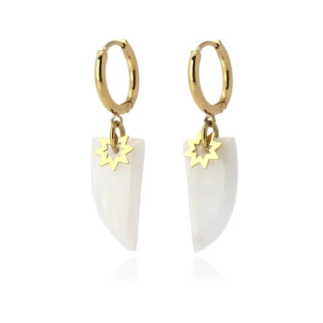 Sydney gold hoop earrings -...