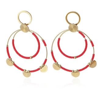 Newport red gold earrings - Anartxy