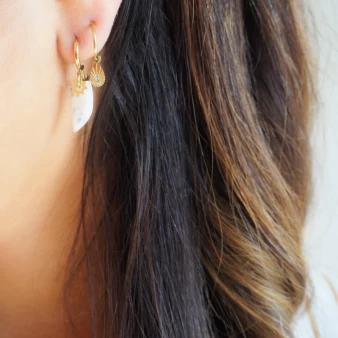 Sydney gold hoop earrings - Anartxy
