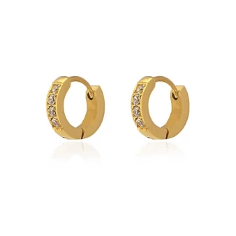New York S gold hoop earrings - Anartxy