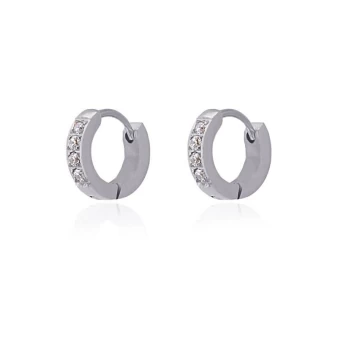 New York S silver hoop earrings - Anartxy