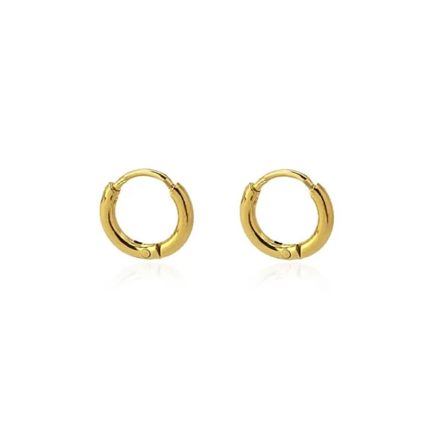 Paris S gold hoop earrings...