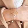 Bracelet Oursin en acier or jaune - Zag Bijoux