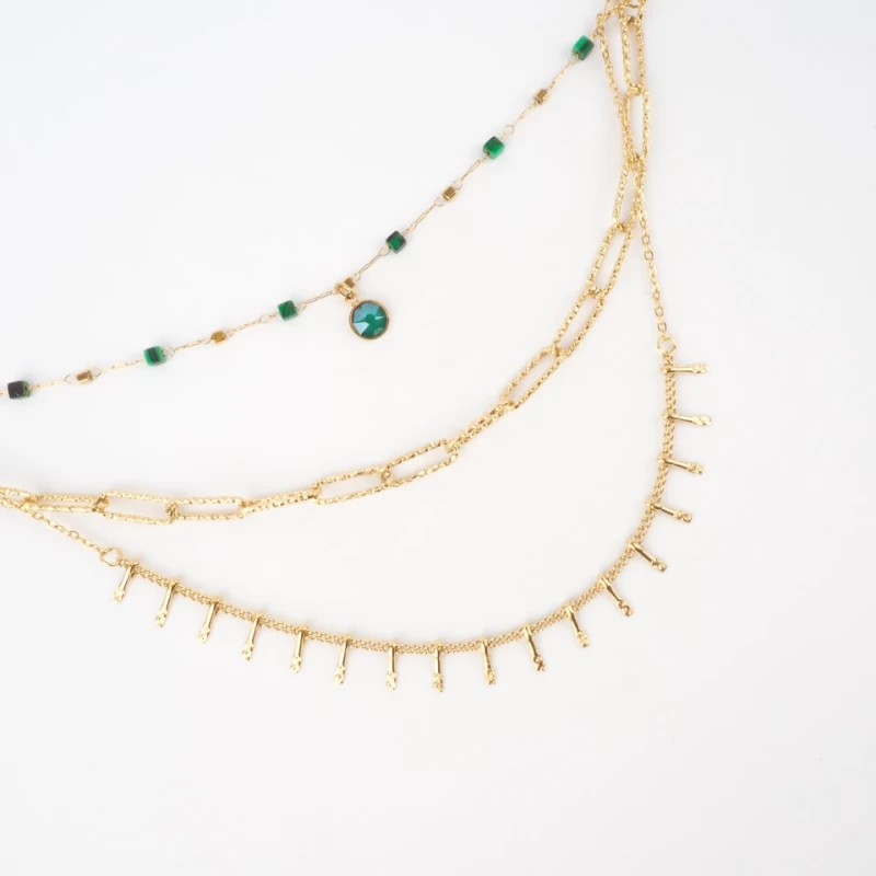 Didina green gold necklace - Bohm Paris