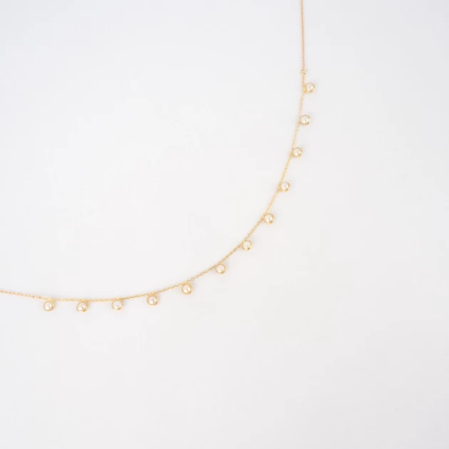 Laetitia gold necklace -...