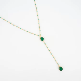 Louna gold long necklace - LuckyTeam