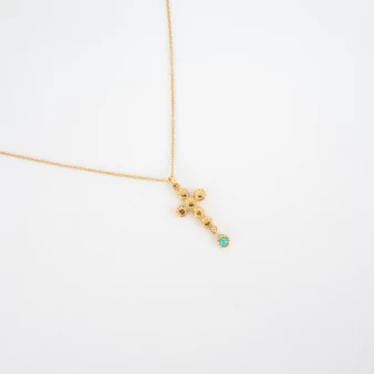 Capucine gold long necklace - LuckyTeam