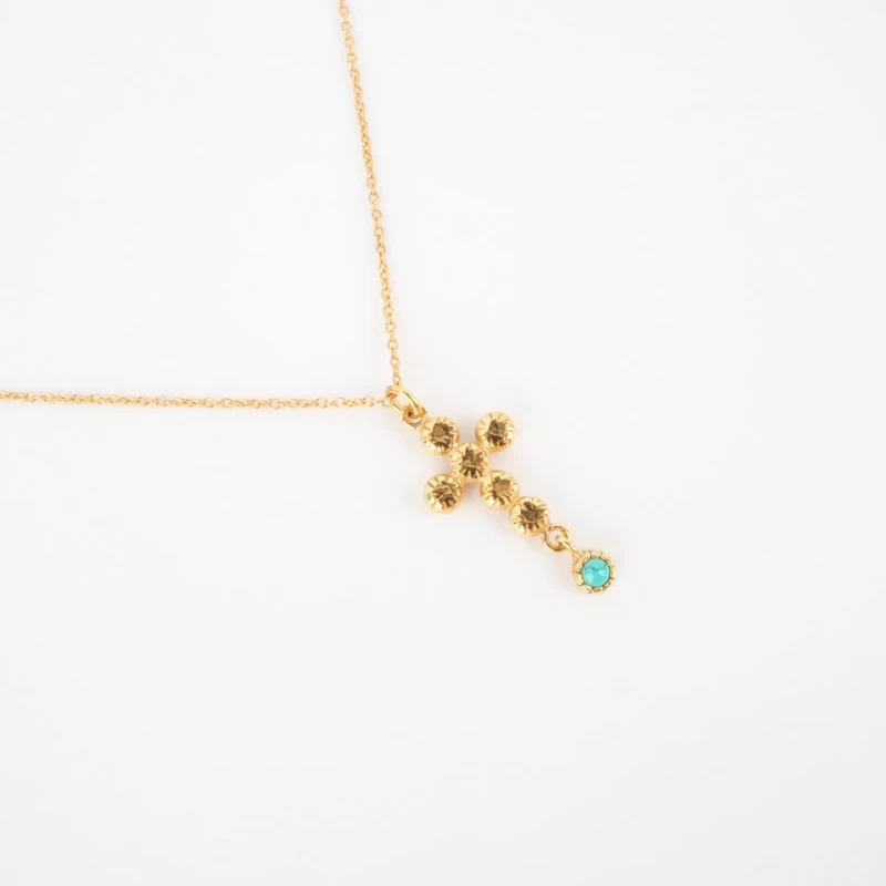 Capucine gold long necklace - LuckyTeam