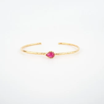 Gina pink gold bangle bracelet - LuckyTeam