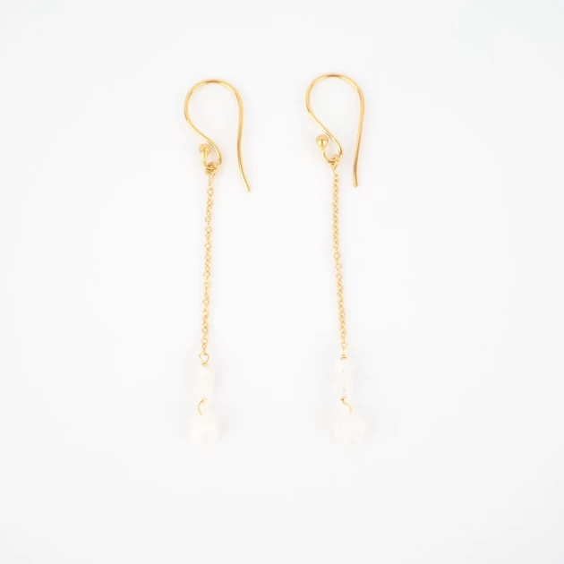 Jeanne white gold earrings...