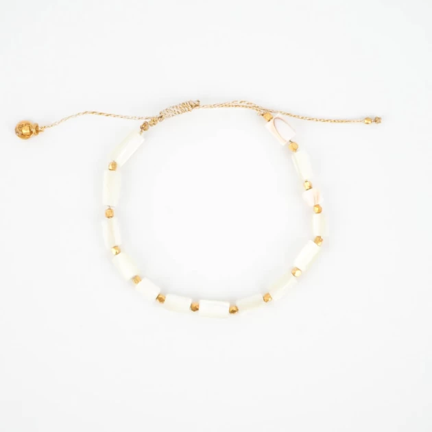 Tonia gold cord bracelet -...