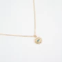 Sun blue gold necklace - Pomme Cannelle