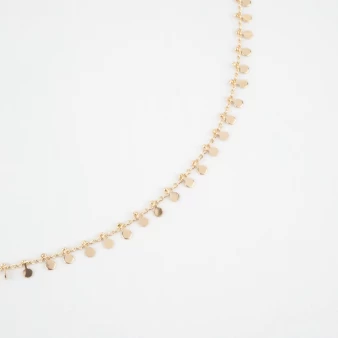 Pepites gold necklace -...