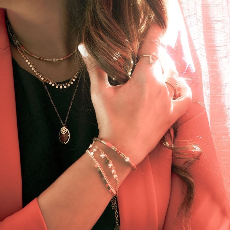 Collier Pépites en plaqué or - Pomme Cannelle
