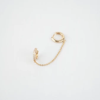 June gold hoops earrings - Pomme Cannelle