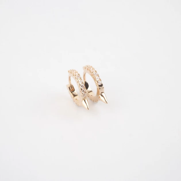 Emmy gold hoops earrings -...