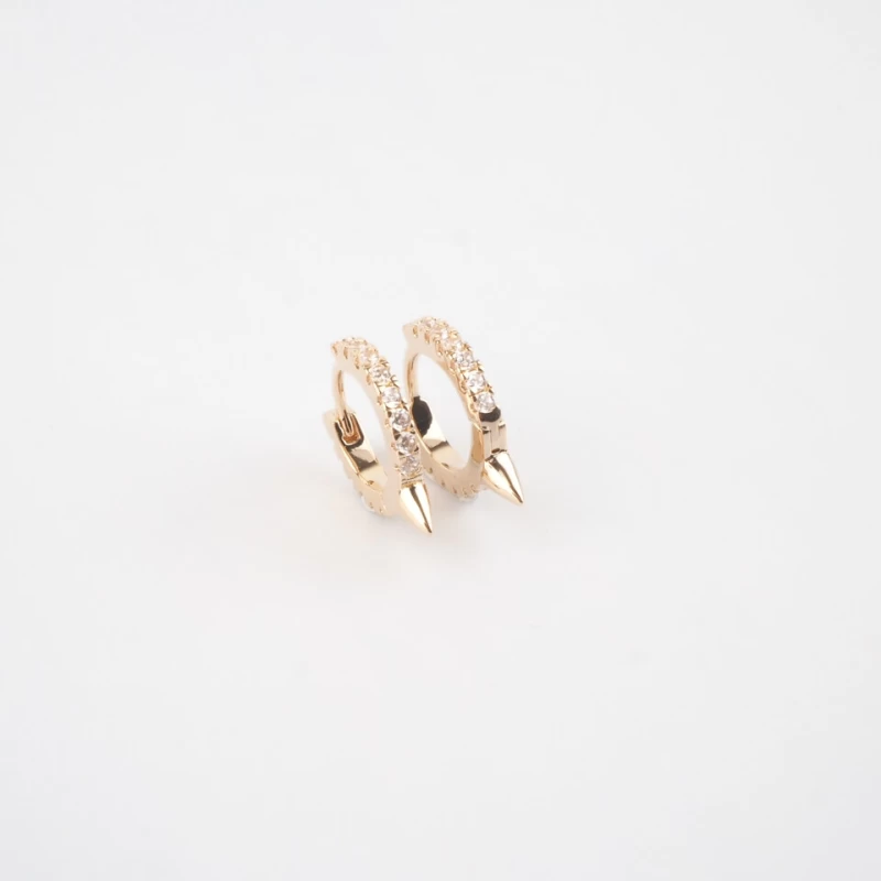 Emmy gold hoops earrings - Pomme Cannelle