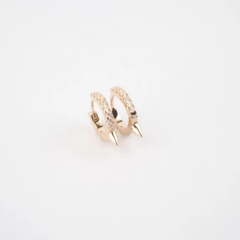 Emmy gold hoops earrings -...