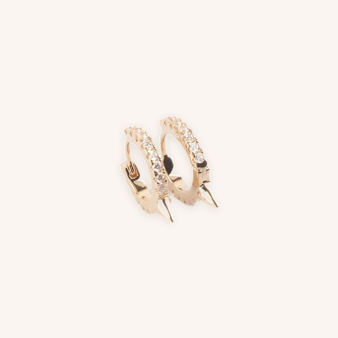 Emmy gold hoops earrings - Pomme Cannelle