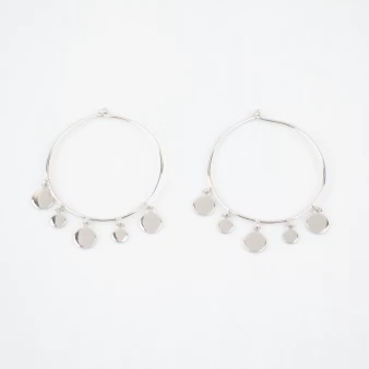 Lyna silver hoops earrings...