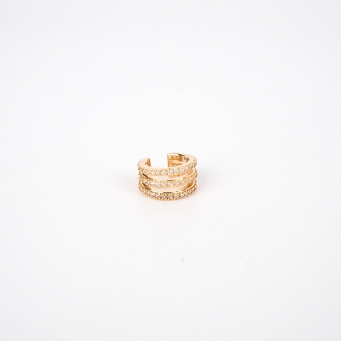 Bague d'oreille Naomi plaqué or - Pomme Cannelle