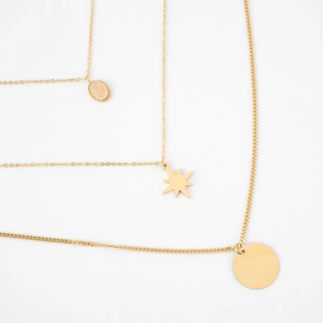 Marley gold necklace -...