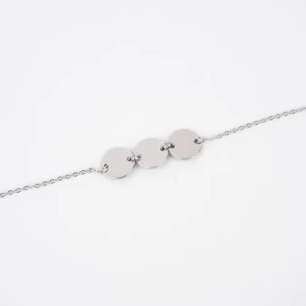 Pastilles silver bracelet -...