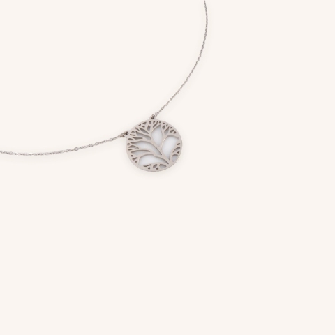 Collier arbre de vie en acier - Zag Bijoux