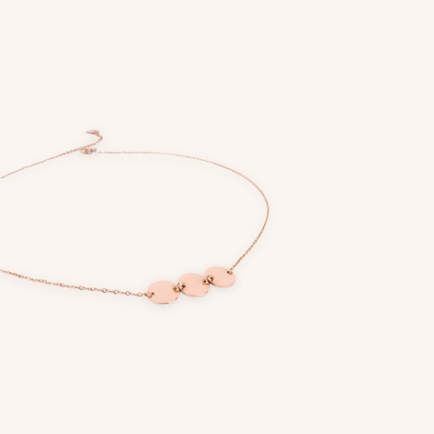 Pastilles rose gold necklace - Zag Bijoux