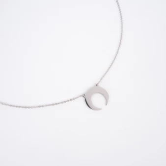 Luna necklace in silver -...