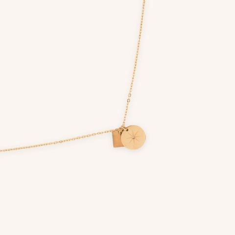 Star gold necklace - Zag Bijoux