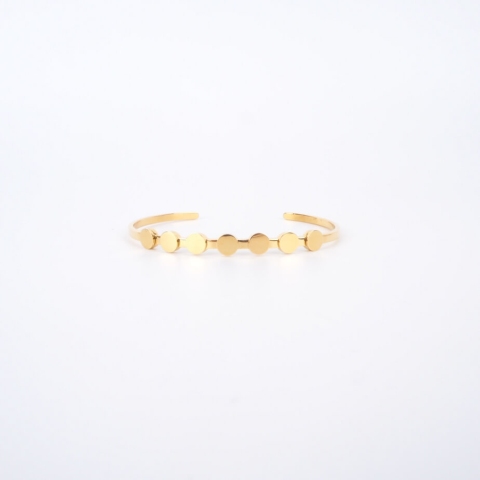 Yellow steel pastille bangle - Zag Bijoux
