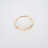 Jonc double plume en acier jaune - Zag Bijoux