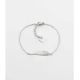 Feather silver bracelet - Zag Bijoux
