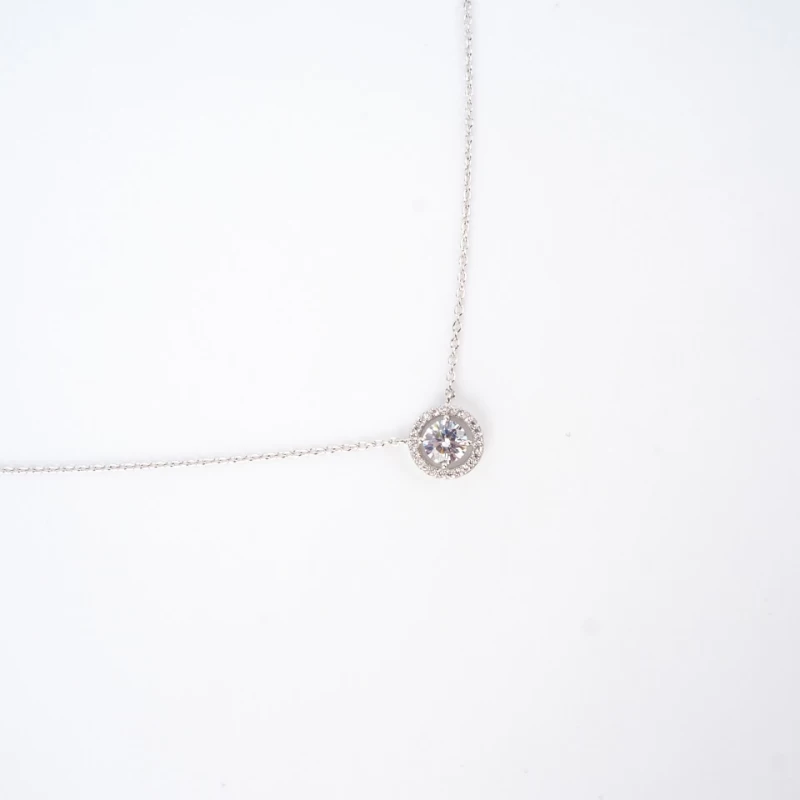 Classico round silver necklace - Pomme Cannelle