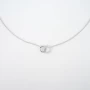Linked silver rings necklace - Pomme Cannelle