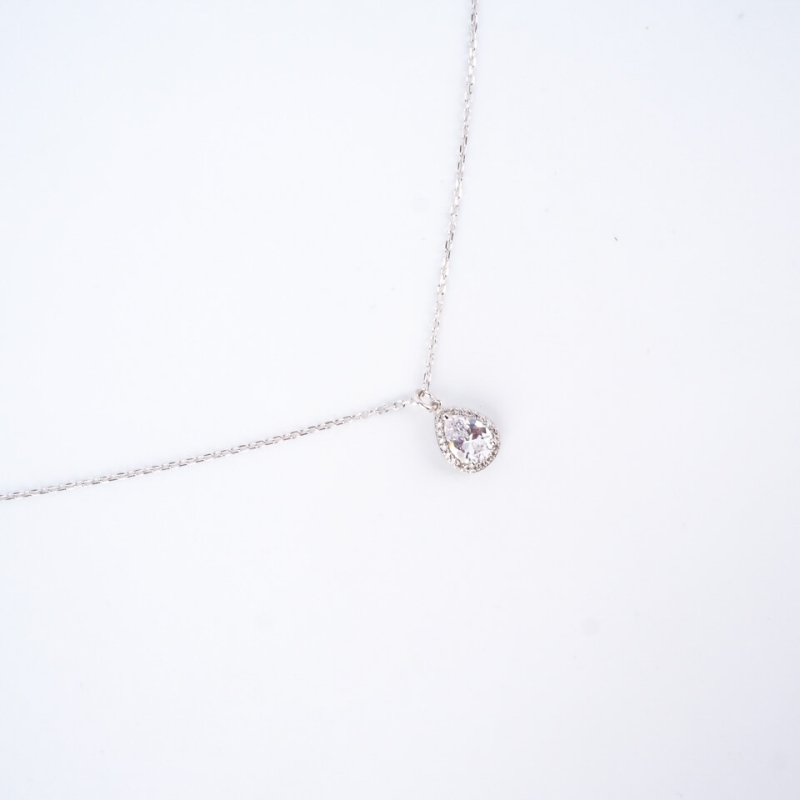 Collier classico goutte en argent - Pomme Cannelle