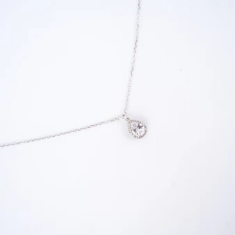 Classico drop silver necklace - Pomme Cannelle