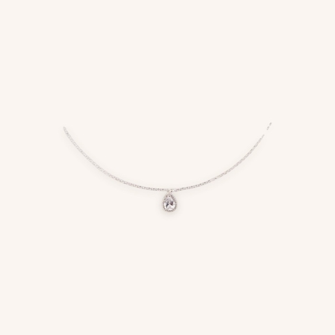 Collier classico goutte en argent - Pomme Cannelle