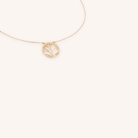 Tree of life gold necklace - Zag Bijoux