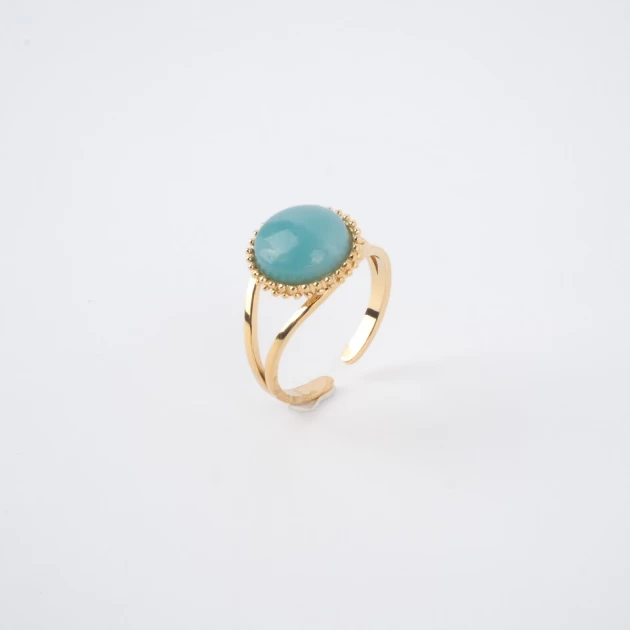 Amazonite pastille gold...