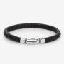 Half Round Braided Black-Earth in leather - Rebel & Rose