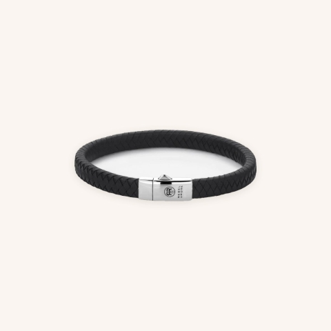 Small Braided Black in leather - Rebel & Rose