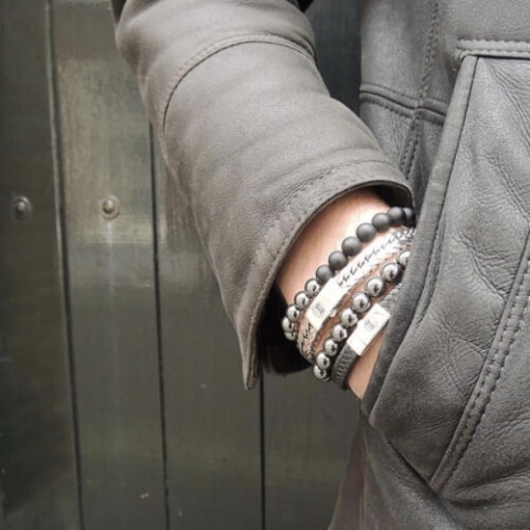 Small Braided Black in leather - Rebel & Rose