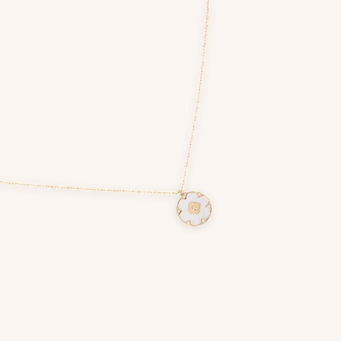 Collier Floria en acier or jaune - Zag Bijoux