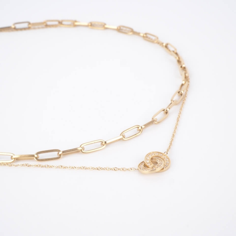 Claudia gold necklace - Zag Bijoux