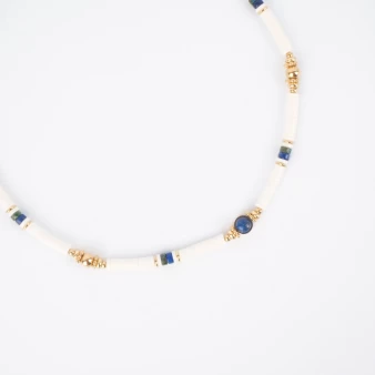 Bora blue gold necklace - Zag Bijoux