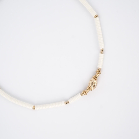 Collier Mahina en acier or jaune - Zag Bijoux